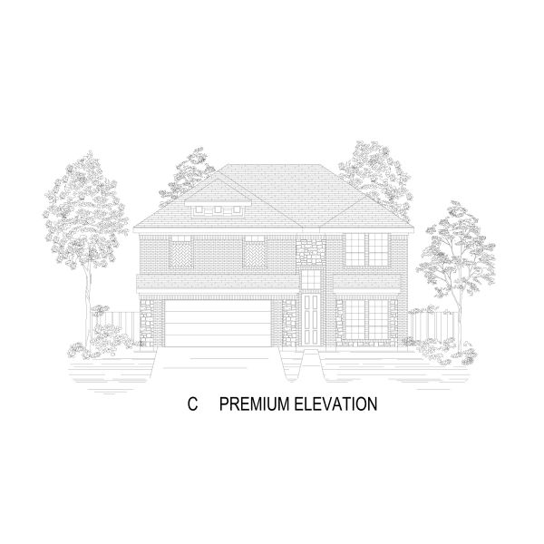 Representative rendering of the exterior for the Columbia F by First Texas Homes (Image 7). Representative rendering of the exterior for the Columbia F by First Texas Homes (Image 7).