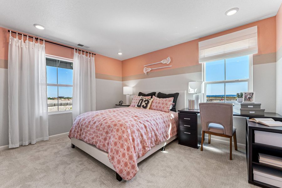 Representative furnished interior of a home built from the Fairmount | A Multi-Gen Home by Taylor Morrison in Macanta City Collection, Castle Rock (Image 42).