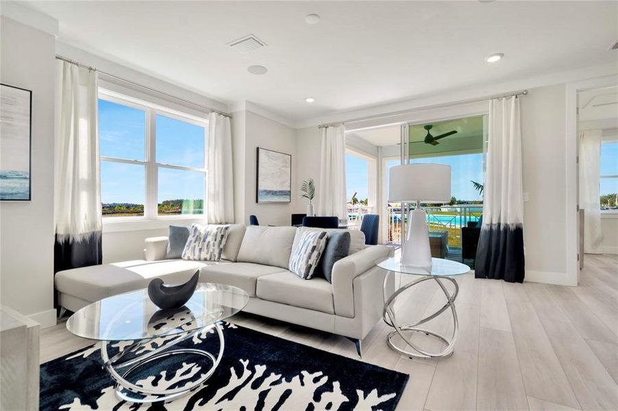 Furnished interior view inside a new home in , Wesley Chapel (Image 10).