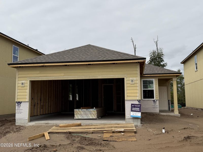In-progress construction of a new home in The Landings at Pecan Park, Jacksonville, FL (Image 3).