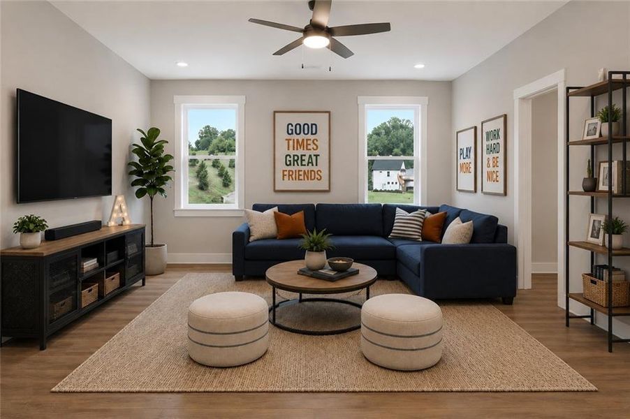 Furnished interior view inside a new home in Arbor West, Dawsonville (Image 7).