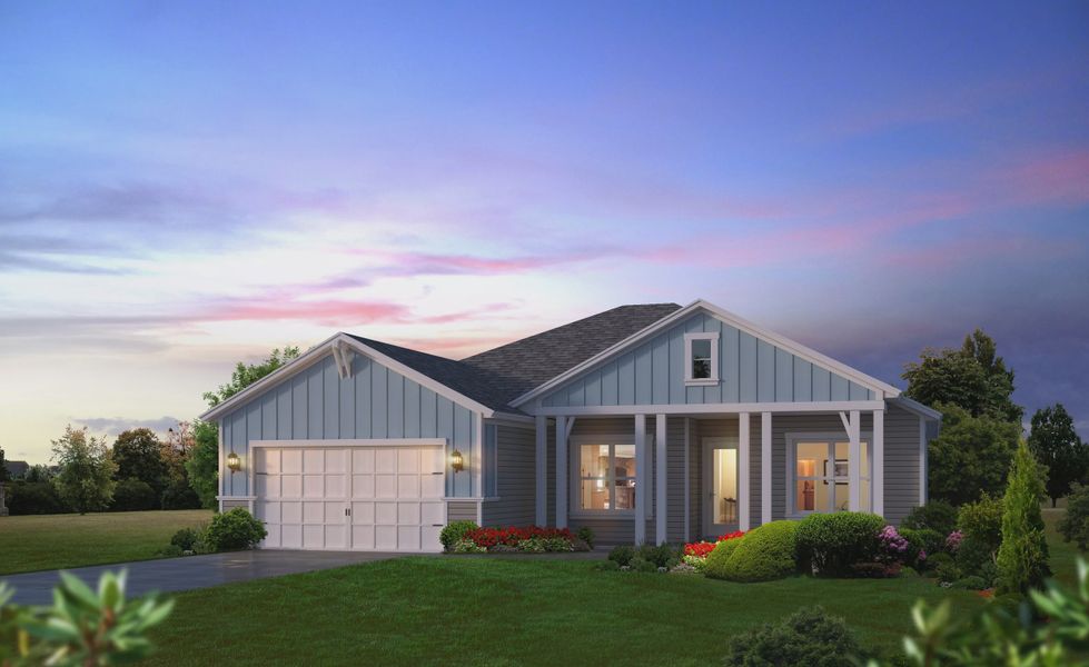 Representative exterior photo of a completed home built from the Weston by ICI Homes in Oakmont, Gainesville, FL (Image 2).
