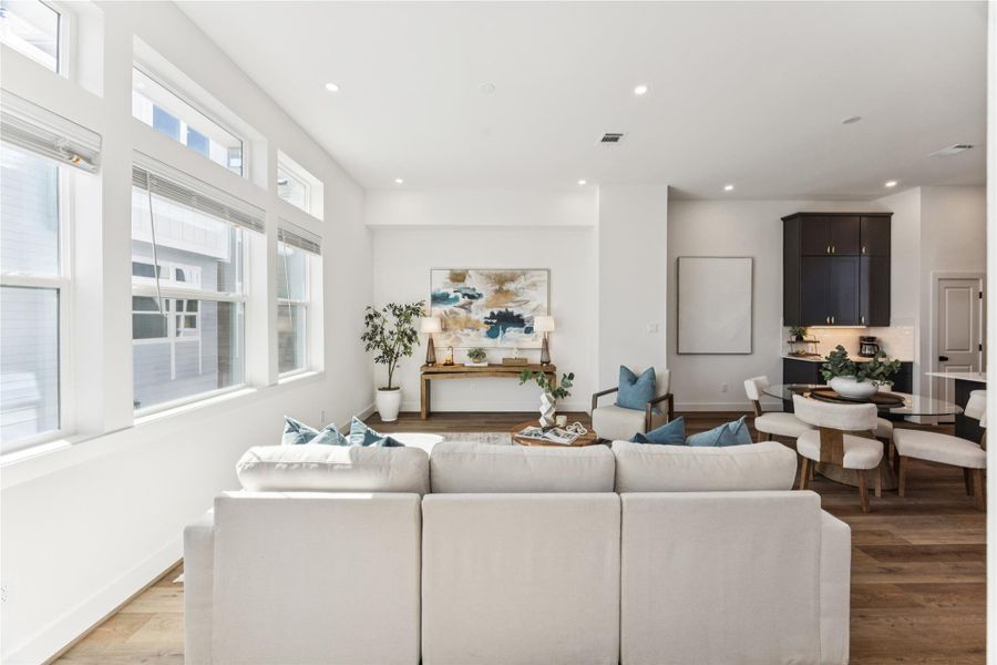 Furnished interior view inside a new home in , Houston (Image 14).