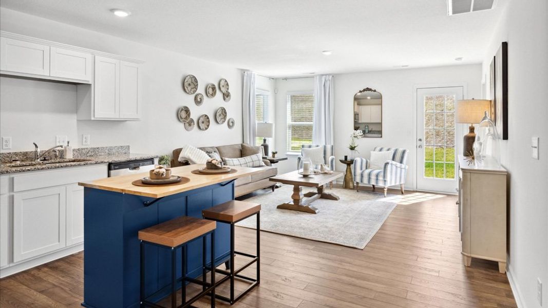 Representative furnished interior of a home built from the Sullivan by D.R. Horton in Johnson Farms, Greeneville (Image 5).