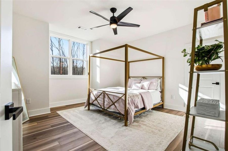 Furnished interior view inside a new home in , Winston (Image 39).