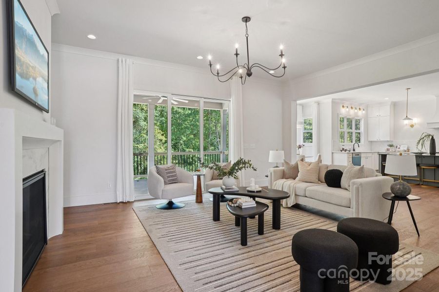Furnished interior view inside a new home in , Huntersville (Image 34).