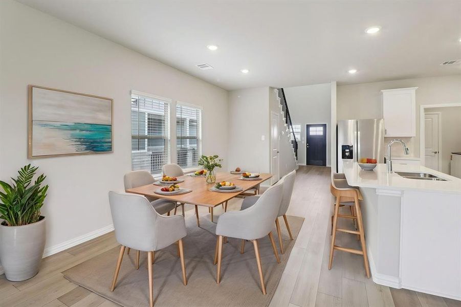 Furnished interior view inside a new home in Lakehaven - Spring Series, Farmersville (Image 8).