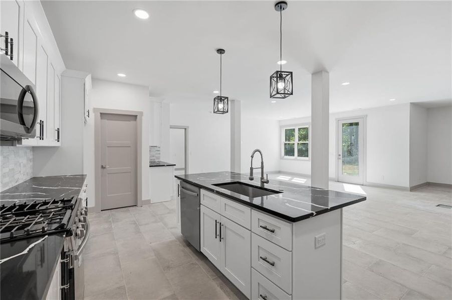 Furnished interior view inside a new home in , Roswell (Image 8).