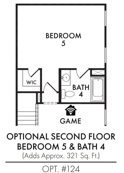 Bedroom 5 / Bath 4 (eliminates Game Room) Bedroom 5 / Bath 4 (eliminates Game Room)