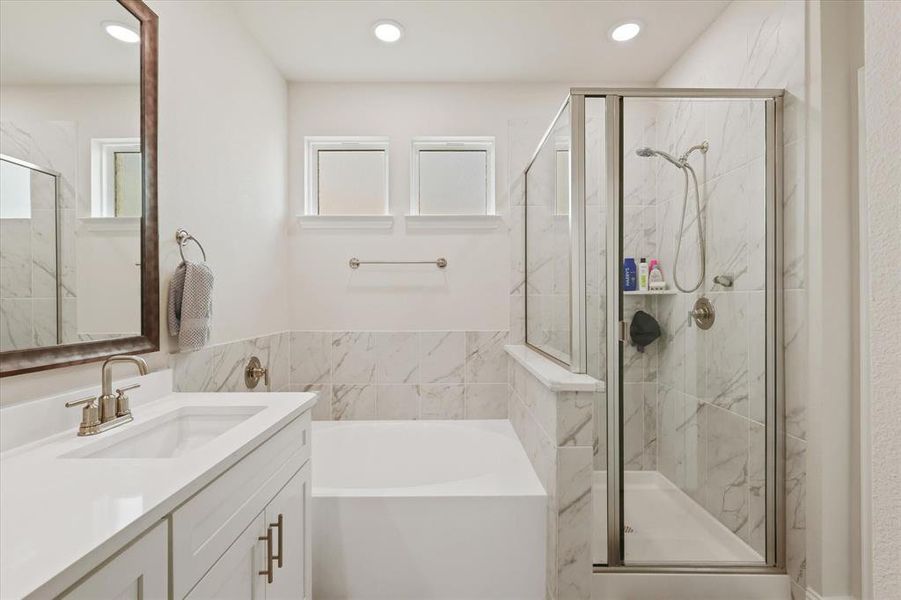 Furnished interior view inside a new home in Symmetry 37s, Frisco (Image 21).