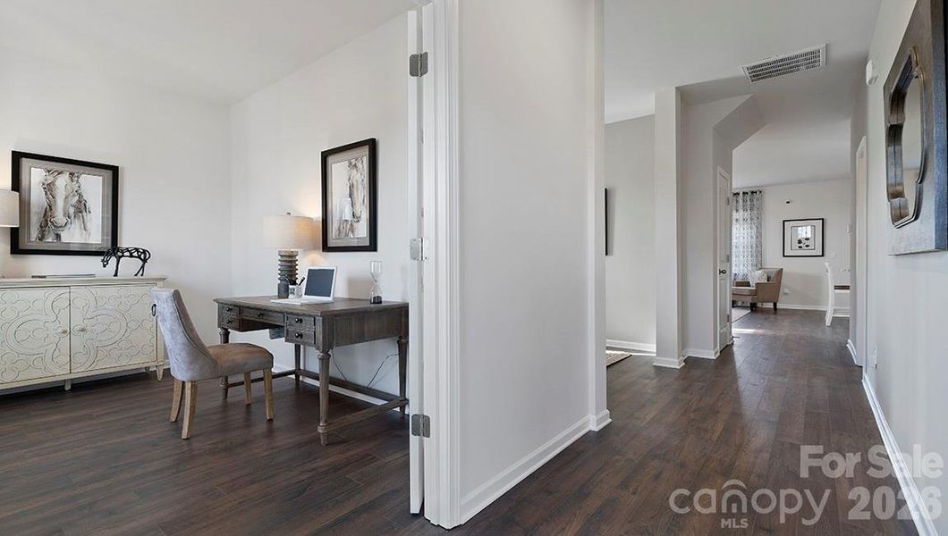 Furnished interior view inside a new home in Reedy Creek Preserve, Charlotte (Image 19).