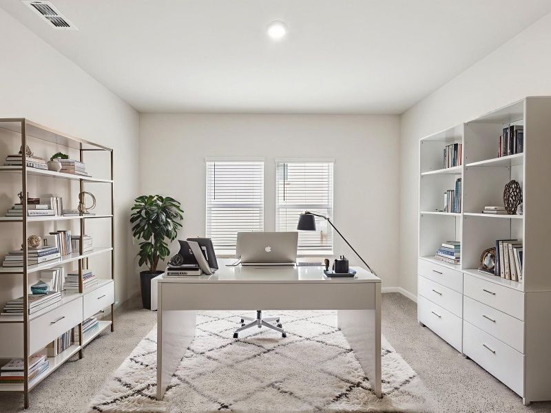 Furnished interior view inside a new home in Creekside at Oxford Park, Fairburn (Image 3).