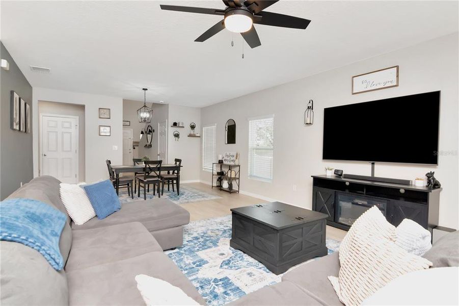 Furnished interior view inside a new home in Bell Creek Landing, Riverview (Image 4). Furnished interior view inside a new home in Bell Creek Landing, Riverview (Image 4).
