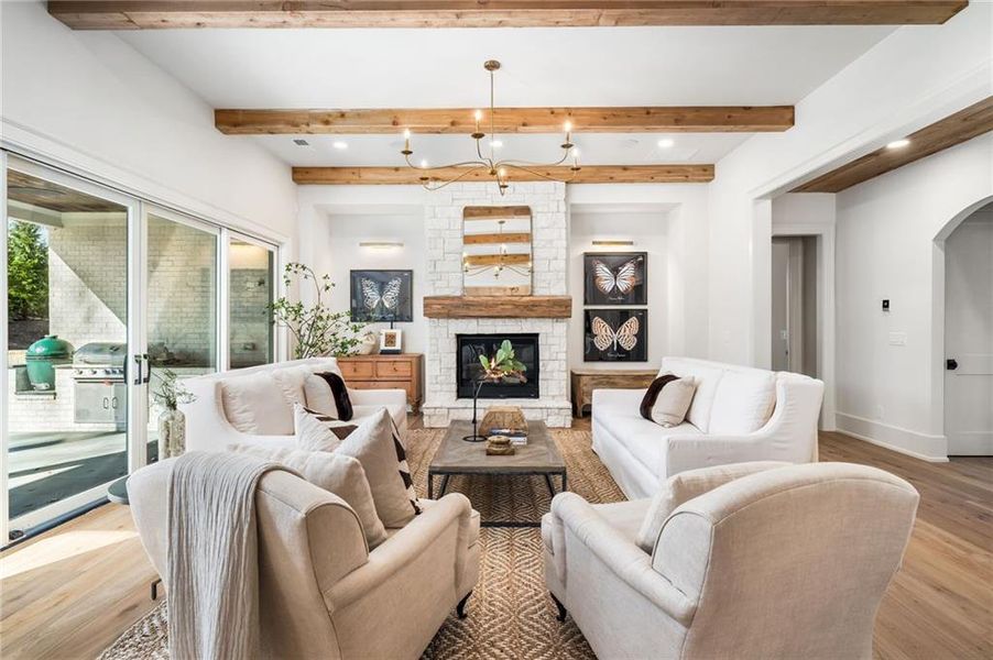 Furnished interior view inside a new home in , Alpharetta (Image 53).