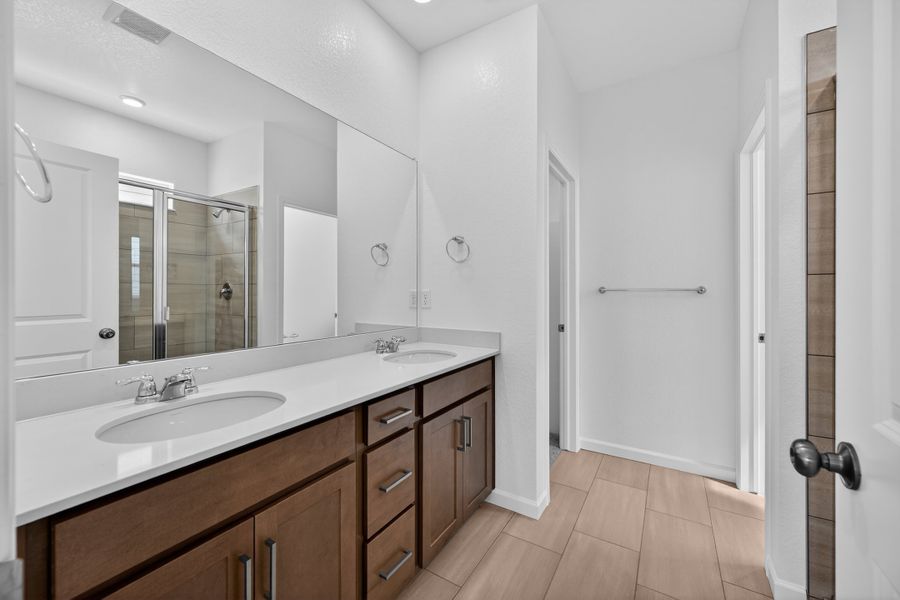Furnished interior view inside a new home in Trailstone, Arvada (Image 12).