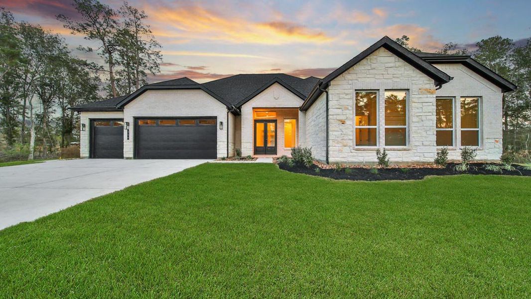 Representative exterior photo of a completed home built from the H70d by D.R. Horton in Butlers Bend Estates, Pinehurst, TX (Image 26).