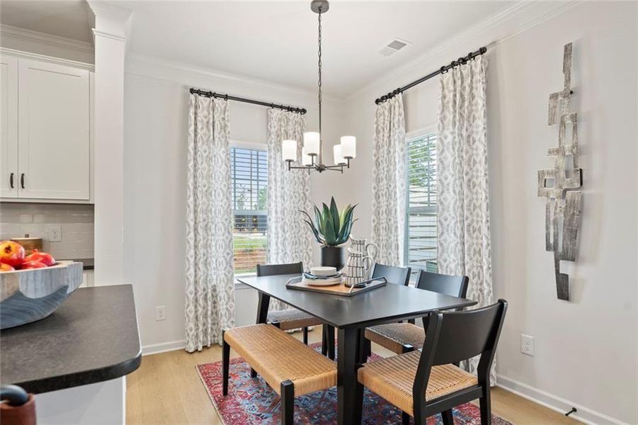 Furnished interior view inside a new home in Franklin Manor, Lawrenceville (Image 32).
