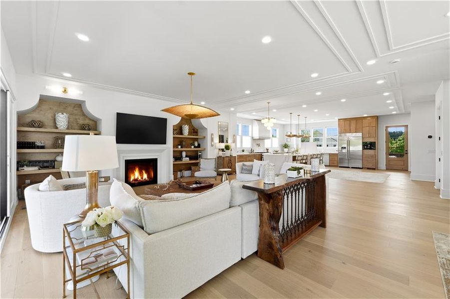 Furnished interior view inside a new home in Echo at Crabapple, Milton (Image 10).