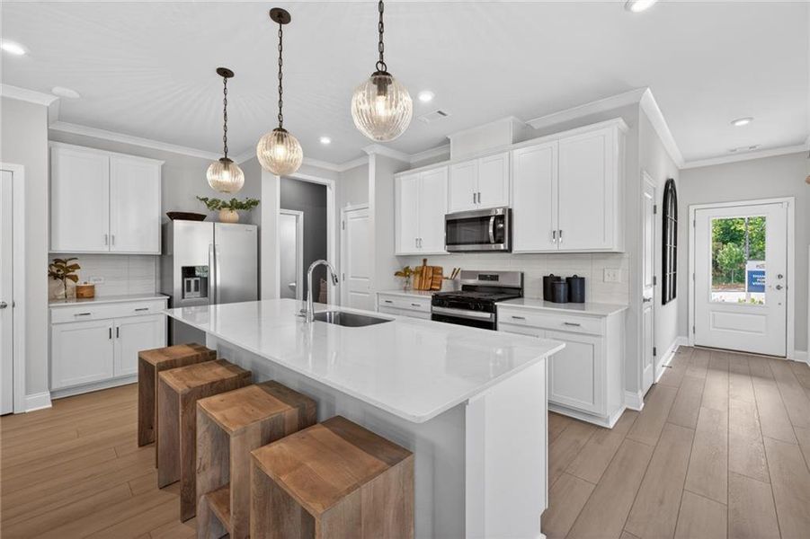 Furnished interior view inside a new home in Ansley Towns, Cumming (Image 42).