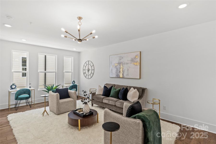 Furnished interior view inside a new home in , Charlotte (Image 30).