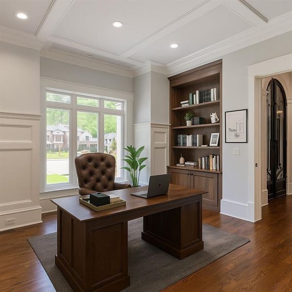 Furnished interior view inside a new home in , Roswell (Image 18).
