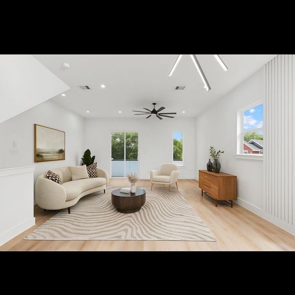 Furnished interior view inside a new home in , Houston (Image 10). Furnished interior view inside a new home in , Houston (Image 10).