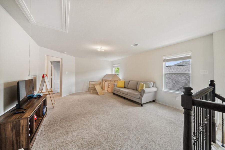 Gameroom up with so much space!