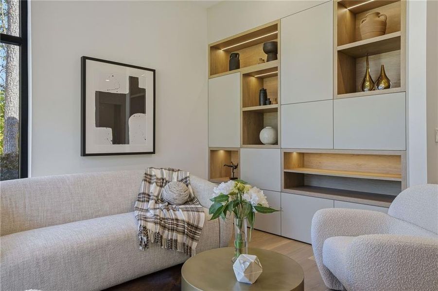 Furnished interior view inside a new home in , Atlanta (Image 12). Furnished interior view inside a new home in , Atlanta (Image 12).