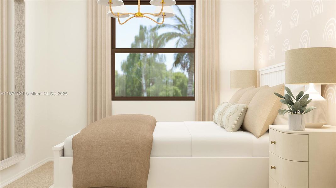 Furnished interior view inside a new home in Arbor Estates, Miami (Image 10).