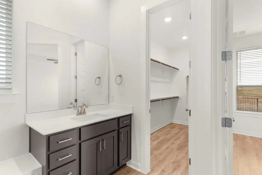 Furnished interior view inside a new home in The Grove at Blackhawk, Pflugerville (Image 9). Furnished interior view inside a new home in The Grove at Blackhawk, Pflugerville (Image 9).