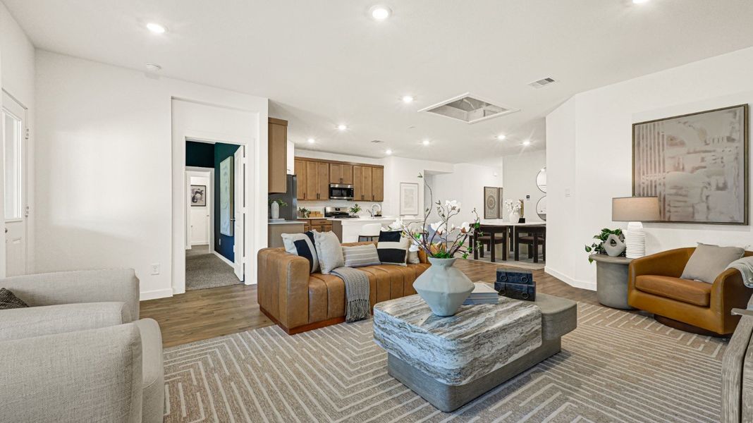 Furnished interior view inside a new home in Evergreen, Rosenberg (Image 12). Furnished interior view inside a new home in Evergreen, Rosenberg (Image 12).