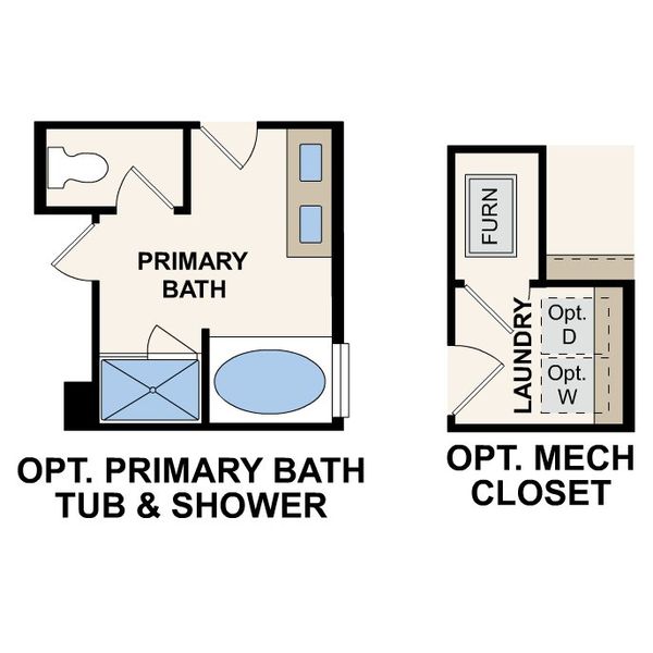 2D floor plan layout for the Cumberland by Century Communities in Anna Town Square, Anna, TX (Image 4).