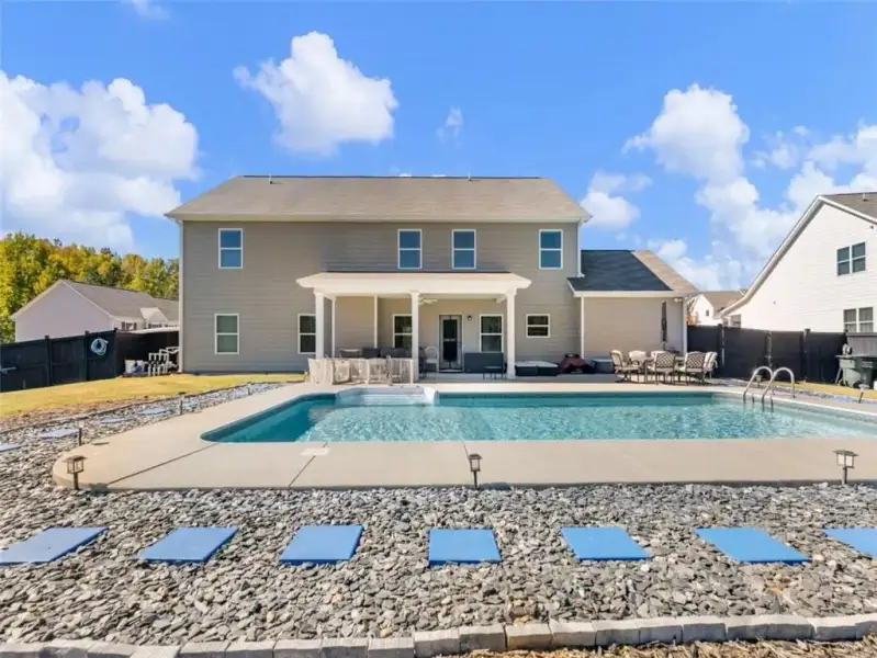 Exterior details and patio area of a home in Joel's Landing, Monroe (Image 30).