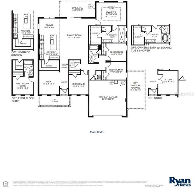 2D floor plan layout of this home in Lake Nellie Crossing, Clermont, FL (Image 2). 2D floor plan layout of this home in Lake Nellie Crossing, Clermont, FL (Image 2).