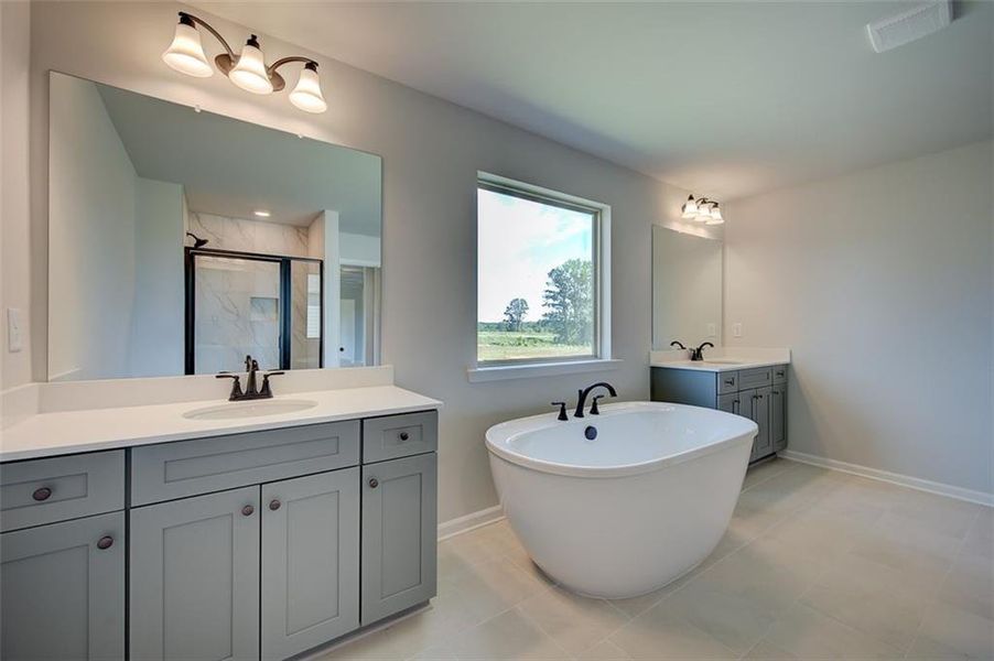 Furnished interior view inside a new home in Brighton, Locust Grove (Image 10).