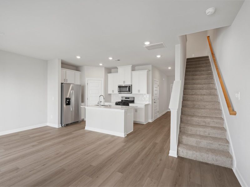 Furnished interior view inside a new home in Valentine Townes, Greer (Image 3).