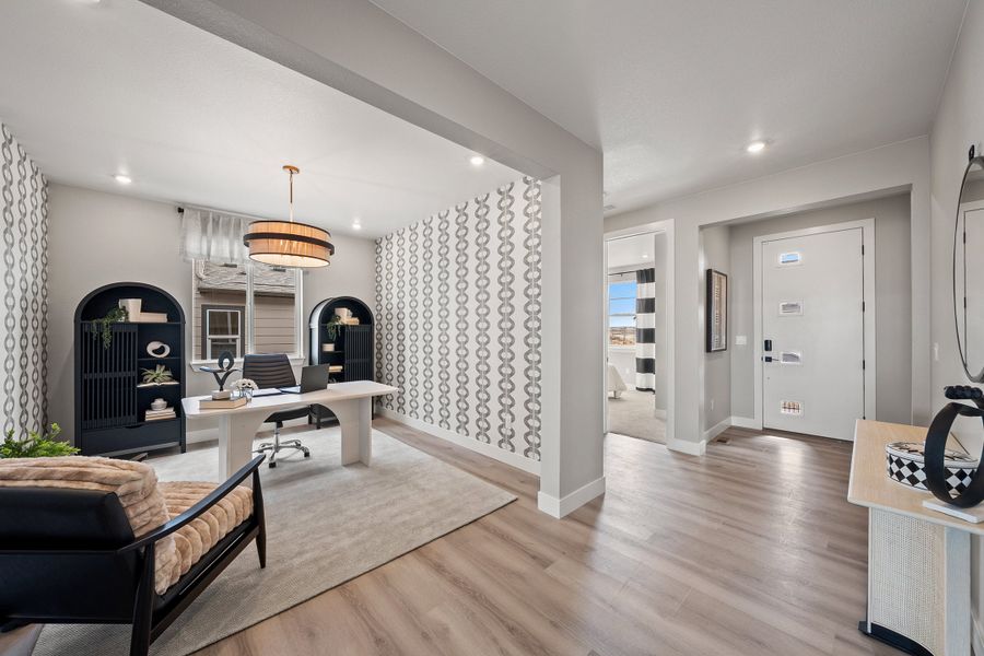 Representative furnished interior of a home built from the Glen by Trumark Homes in Trumark Homes at Tanterra, Parker (Image 8).