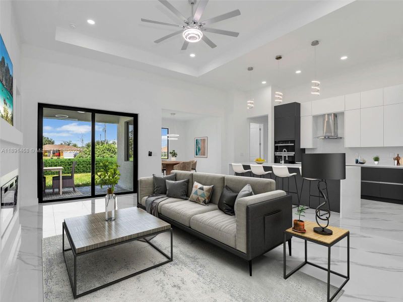 Furnished interior view inside a new home in , Cape Coral (Image 7).