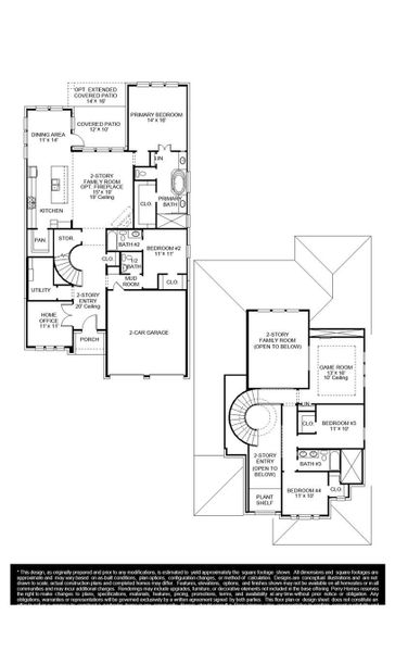 2D floor plan layout of this home in Grange 50', Katy, TX (Image 2). 2D floor plan layout of this home in Grange 50', Katy, TX (Image 2).