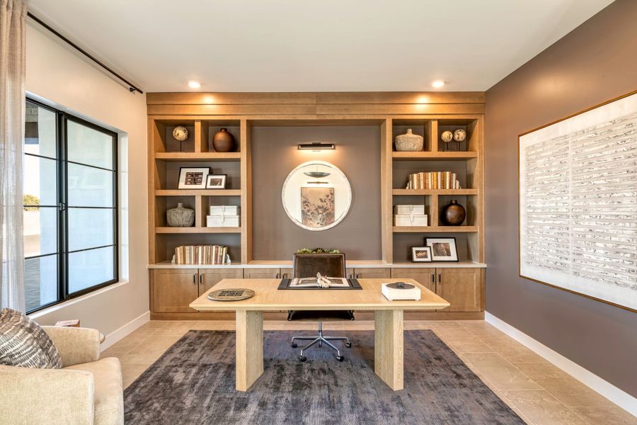 Representative furnished interior of a home built from the Calida Plan 9002 by Tri Pointe Homes in Emberly, Gilbert (Image 13).