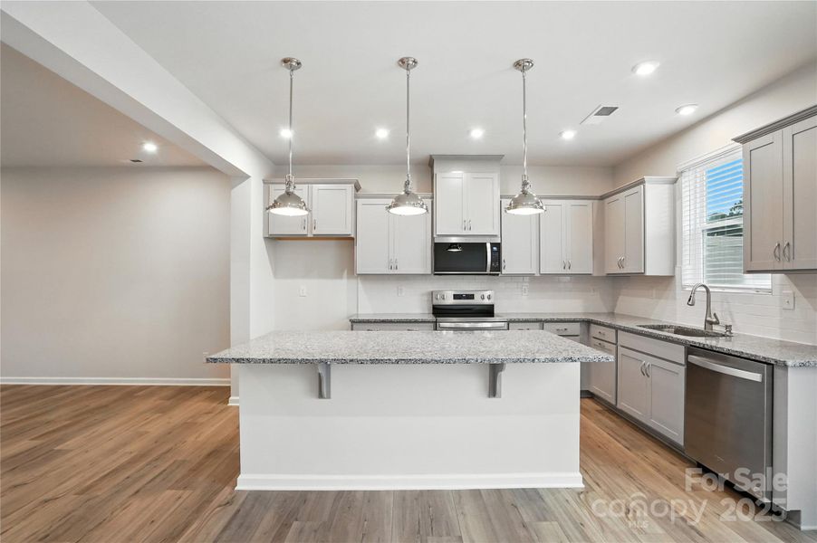 Furnished interior view inside a new home in Arbor Chase, Clover (Image 4). Furnished interior view inside a new home in Arbor Chase, Clover (Image 4).