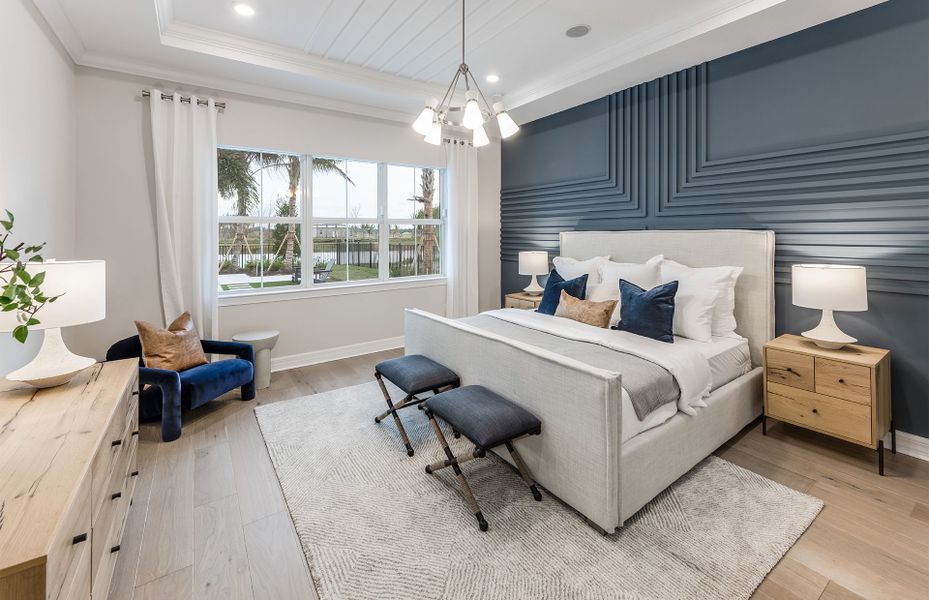 Furnished interior view inside a new home in Avondale at Avenir, Palm Beach Gardens (Image 24).