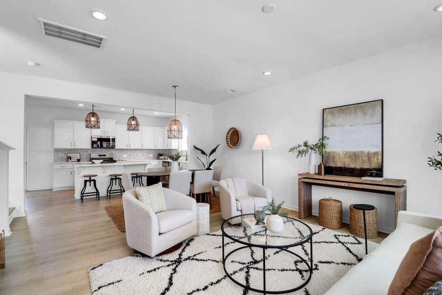 Furnished interior view inside a new home in Homecoming, Ravenel (Image 13).