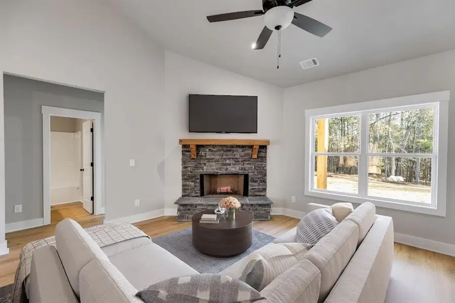 Furnished interior view inside a new home in , Cedartown (Image 5).