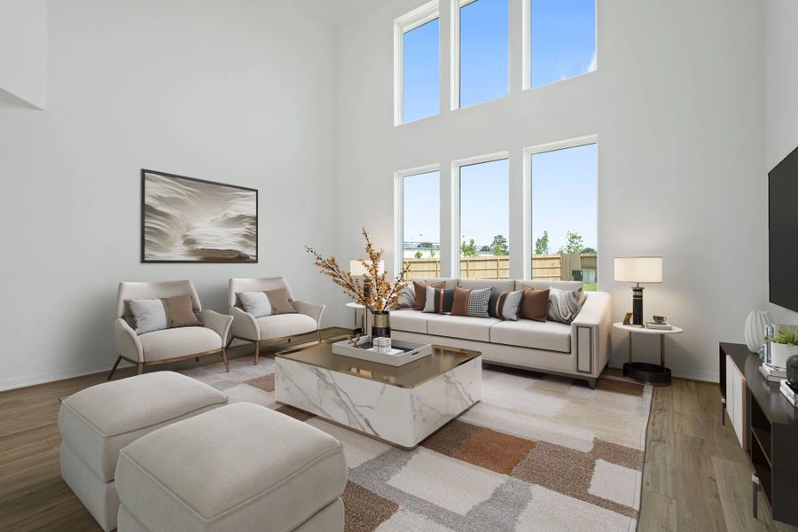 Furnished interior view inside a new home in Blue Heron Estates, Mont Belvieu (Image 6).