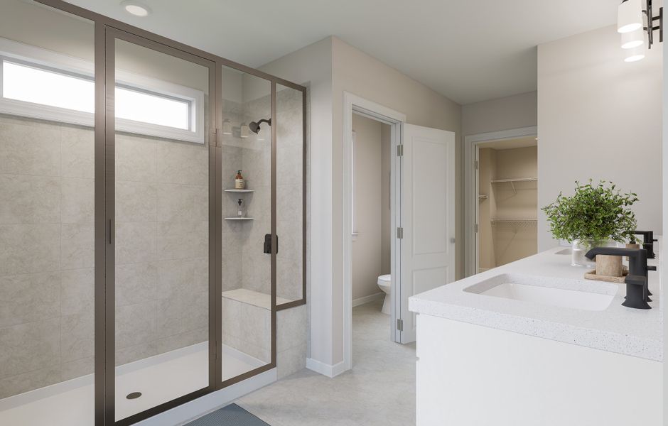 Furnished interior view inside a new home in Silverstone, Knightdale (Image 6).