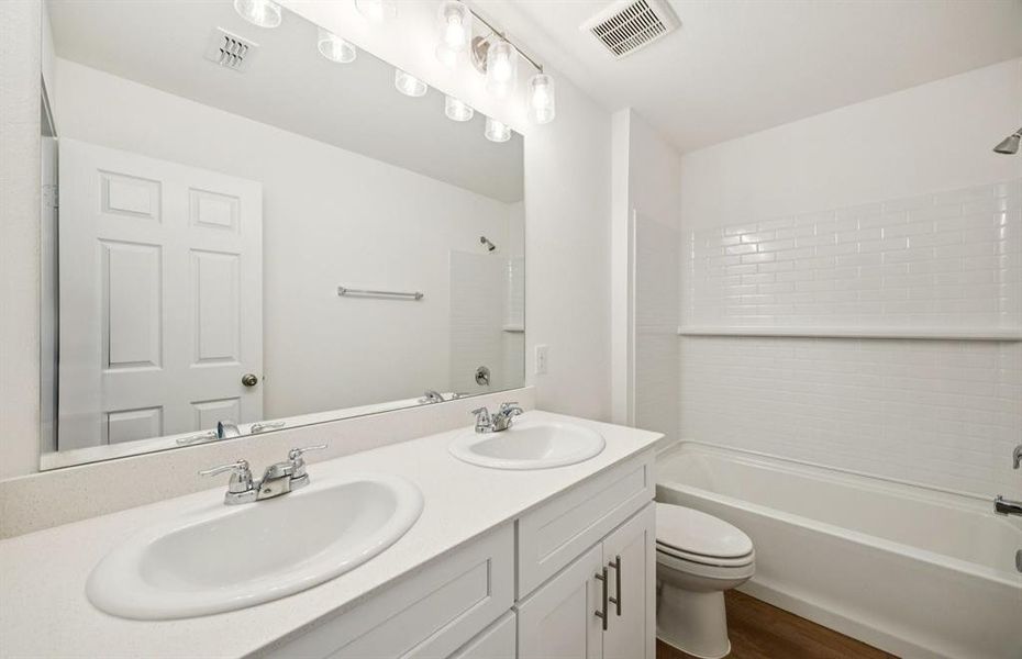 Third Bathroom with double vanity