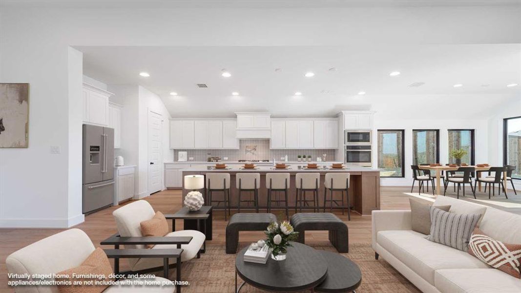 Furnished interior view inside a new home in Talon Hills 60'/70', Fort Worth (Image 8).