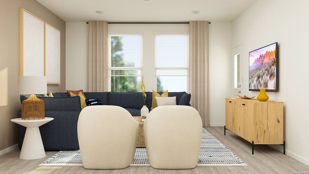 Furnished interior view inside a new home in Summerlin, San Antonio (Image 39).