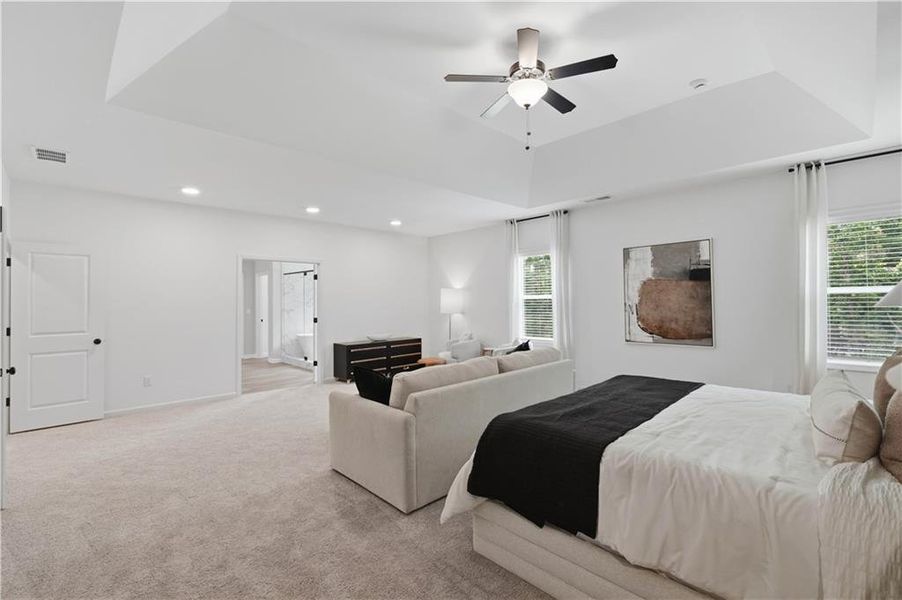 Furnished interior view inside a new home in The Stables at Ewing Chapel, Dacula (Image 32).
